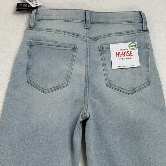 Celebrity Pink Women's Button Fly High Rise Spice Skinny Denim Jeans Size 27 NWT - Picture 4 of 11
